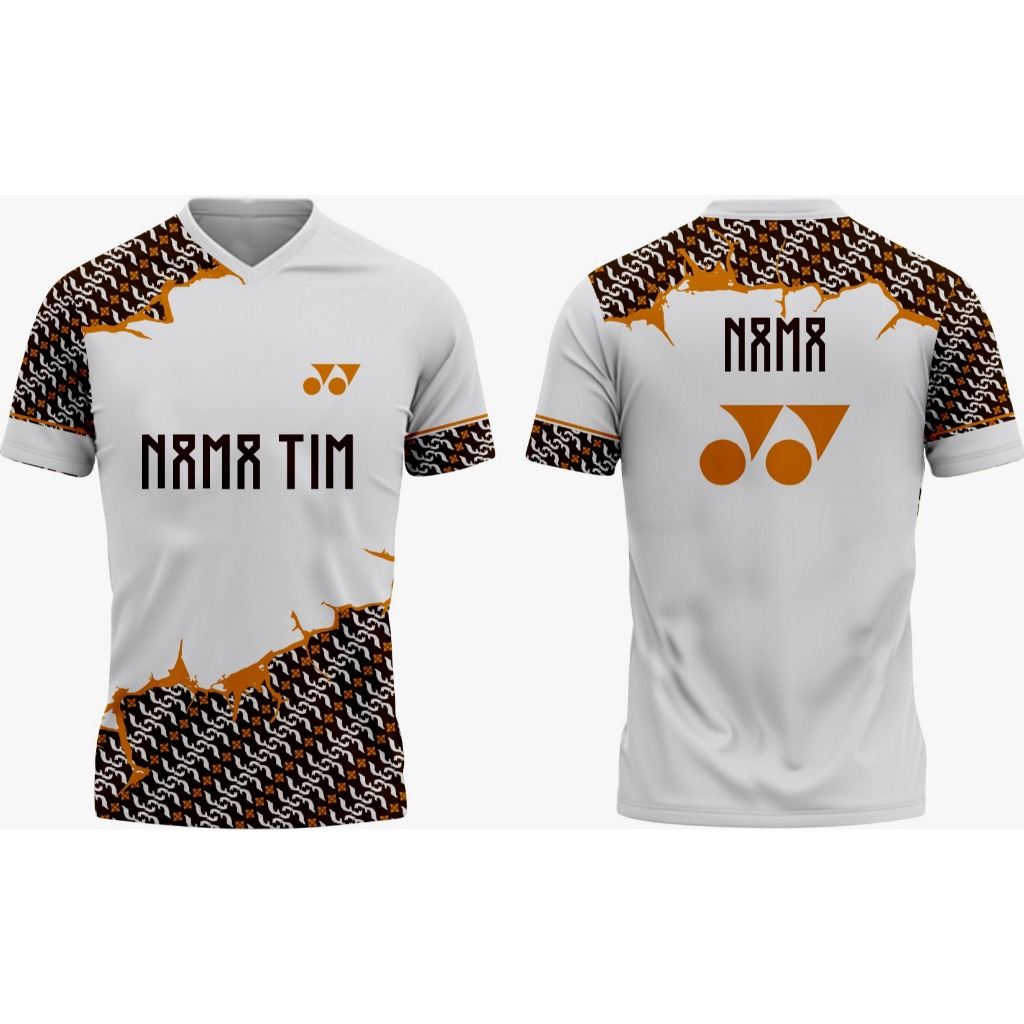 Kaos Jersey Badminton || Custom II Batik