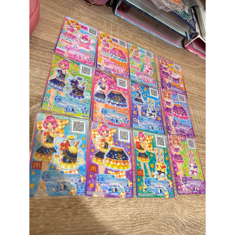 Aikatsu Stars School Coords Yume Laura Mahiru Pink Star & Blue Star & Enjoy Star & Violet Star Coord