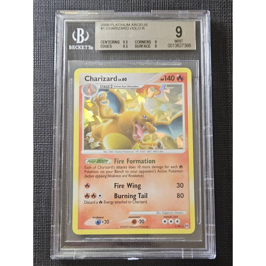 Kartu Pokemon - Charizard Shattered Holo Platinum Arceus BGS 9