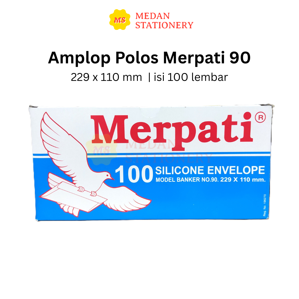 

AMPLOP MERPATI PANJANG 90 ISI 100 PCS PUTIH POLOS