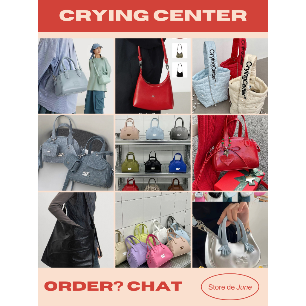 CRYING CENTER CATALOG - original 100% import china authentic tas bag pu leather