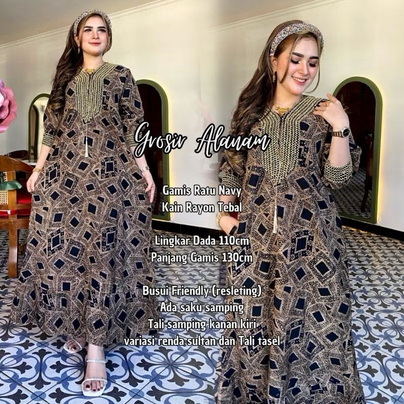 gamis sultan rayon premium