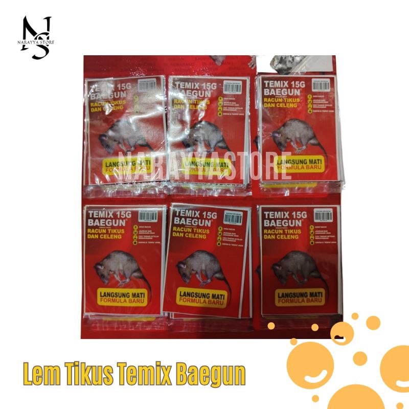 [Narayya] /Grosir/ BAEGUN Temix Racun Tikus | Racun Tikus Mati Kering| Racun Tikus Dan Hama