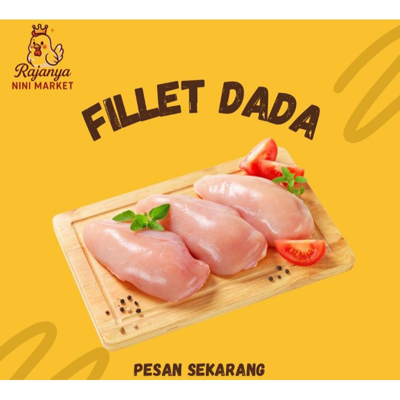 

dada ayam fillet 500 gram (tanpa tulang dan kulit)