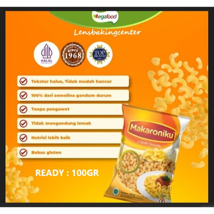 

Makaroniku Pasta Macaroni Elbow Makaroni ku Bantet 100gr 100 gr 100gram 100 gram 1kg 1 kg