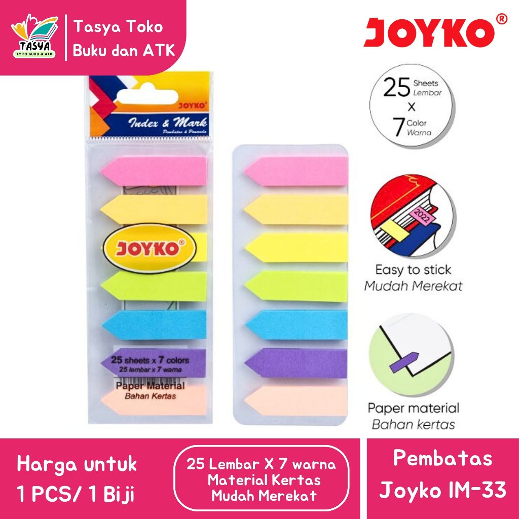 

(JOYKO) Index & Mark / Pembatas / Penanda IM-33 Kertas