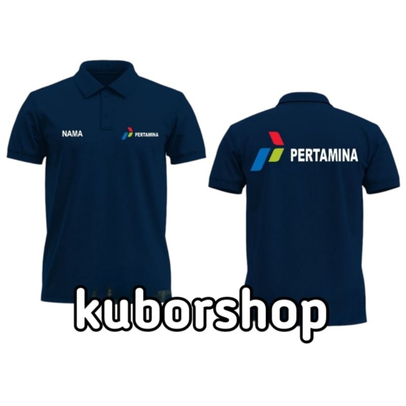 kaos katun pertamina kaos pertamina kaos kerja pertamina full bordir