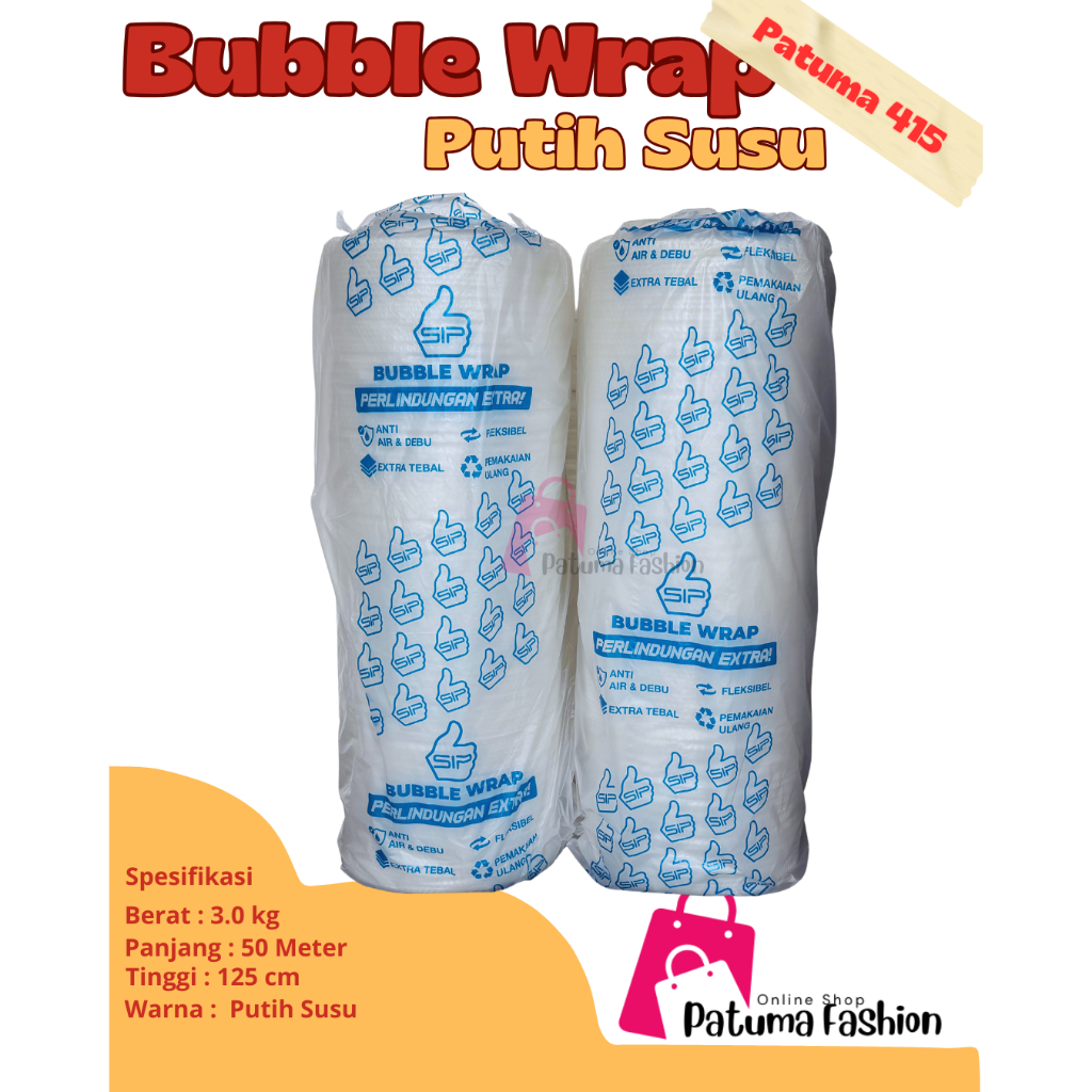 

LINDU BUBBLE WRAP SIP PUTIH SUSU BERAT 3KG