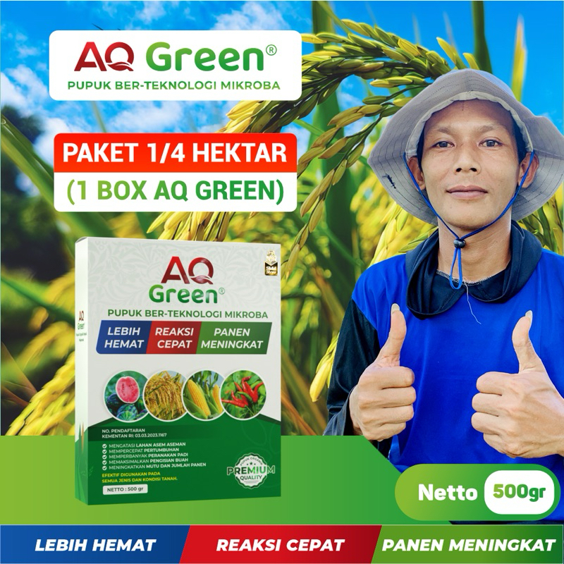 pupuk aq green 500gram petani kreator