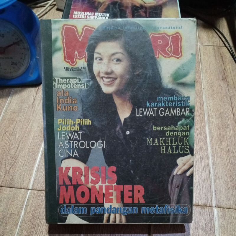 majalah misteri, tahun 98, bundel isi 7, hardcover, Used seken bekas preloved original