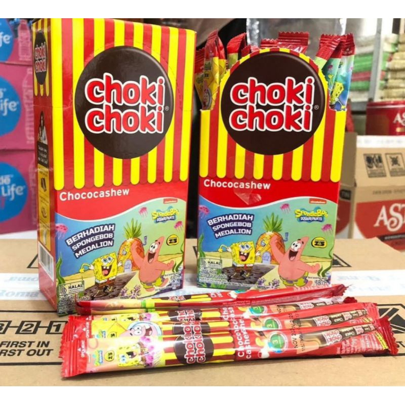 

CHOKI CHOKI CASHEW STICK 1 DUS COKELAT STICK CHOKI CHOKI