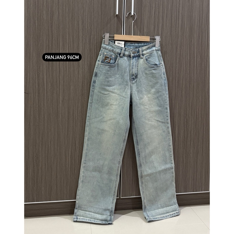 SISILIA QULOT STRAIGHT JEANS "759-1" IMPORT HONGKONG
