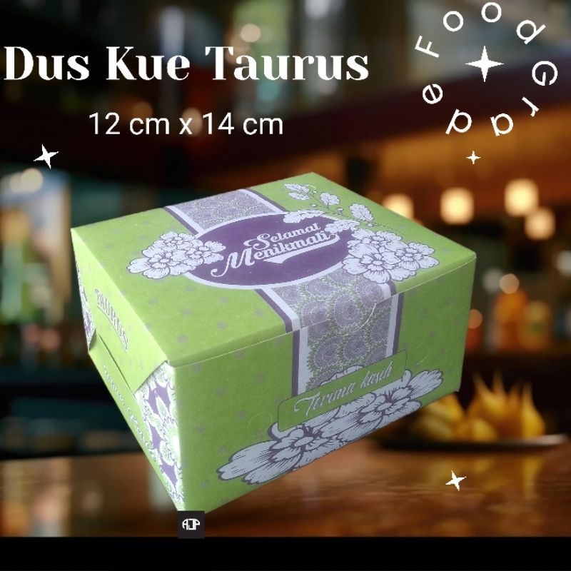 Box Snack / Dus Kue Taurus Ukuran 12 cm x 14 cm | 10 pcs