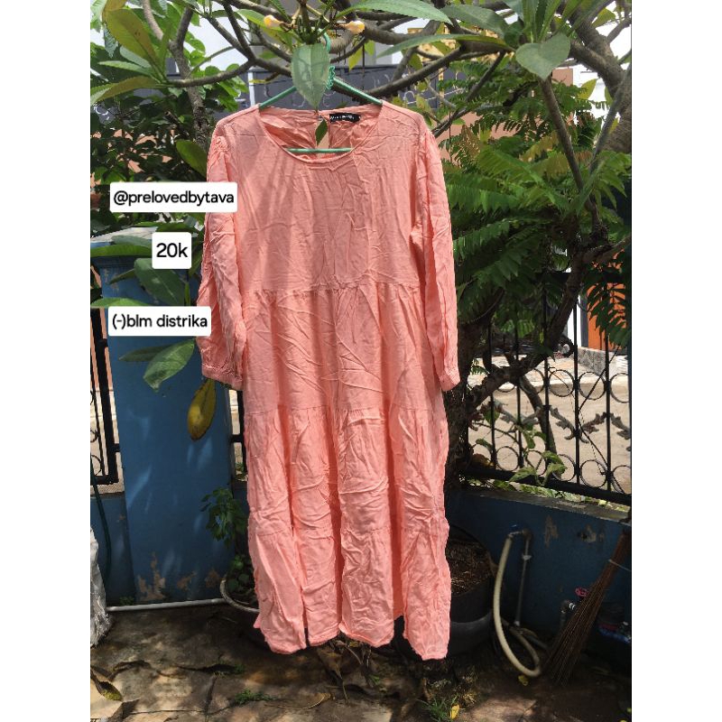 preloved tunik farah button &