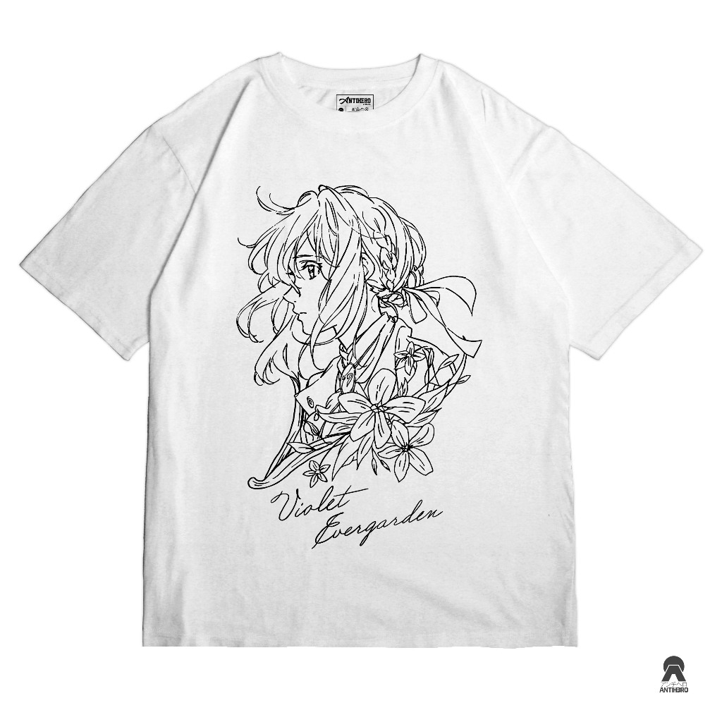 Kaos Violet Evergarden Anime Manga T-Shirt Cotton Combed 24s Baju Jepang Antihero Cloth