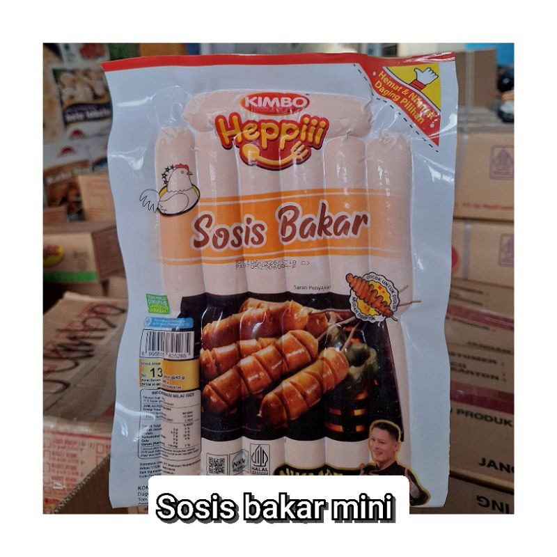 

Kimbo Frozen Food sosis bakar mini original