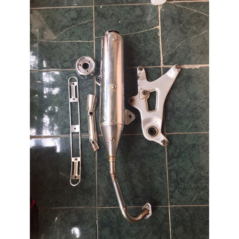 knalpot original nouvo lele dan arm nouvo