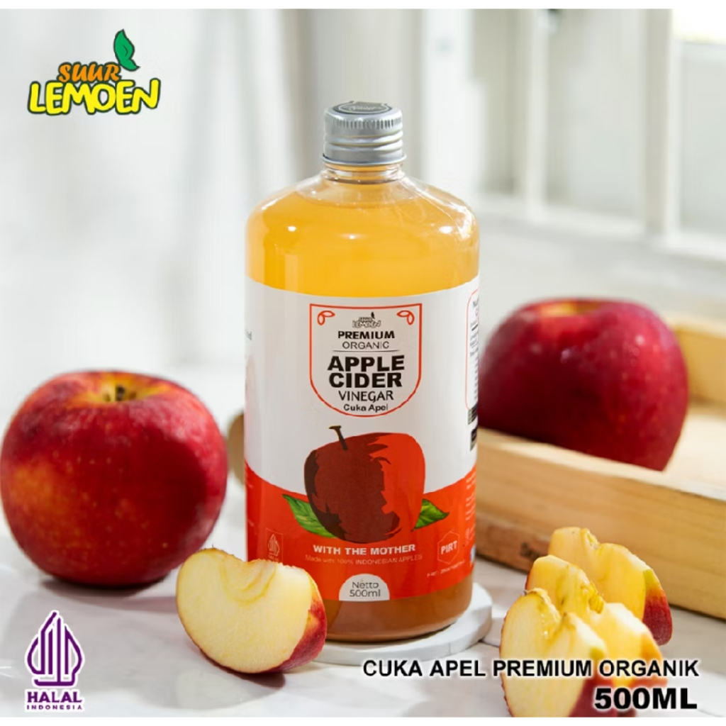 

SUUR LEMOEN - Cuka Apel Original 500ml - Apple Cider Vinegar With Mother - Detox Alami