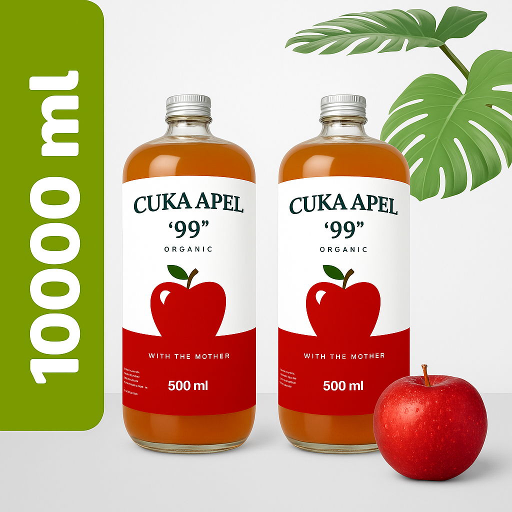 

Cuka Apel 1000ml Original untuk Diet Jerawat Asam Lambung | Apple Cider Vinegar
