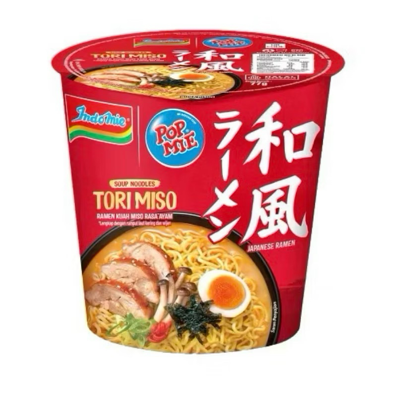 

(12 cup) POP MIE TORI MISO