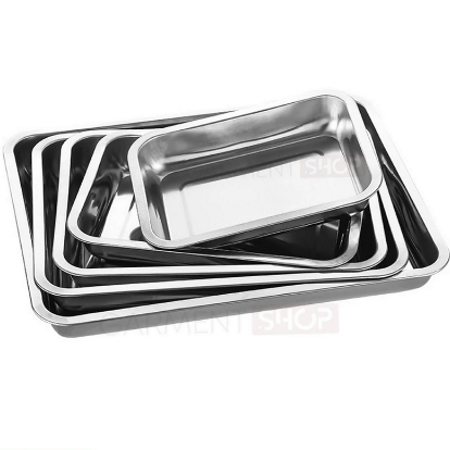 Nampan Stainless Steel Persegi Kotak Premium Prasmanan Serbaguna / Prasmanan Set Stainless