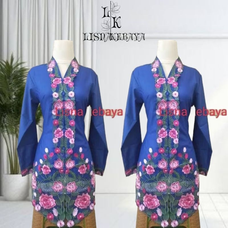 Realpict Kebaya Encim Dewasa Kebaya Encim Modern Kebaya Betawi Kebaya Bordir Baju Encim