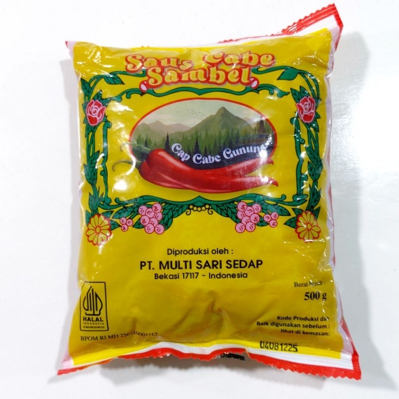 

SAUS BANTAL CABE GUNUNG 500 GRAM
