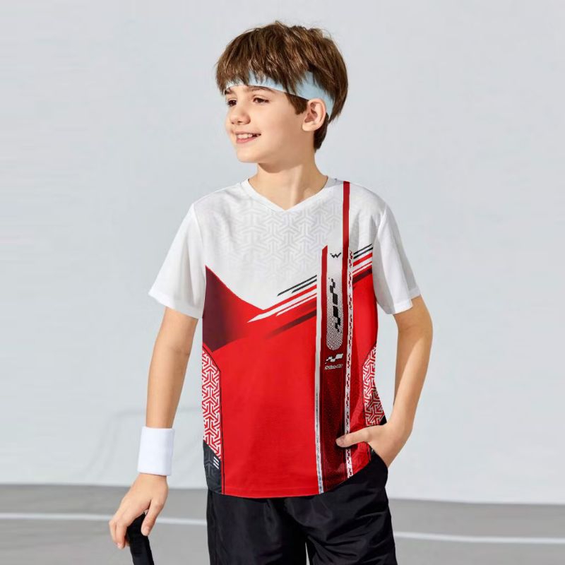 JERSEY BADMINTON ANAK JERSEY OLAHRAGA ANAK BAJU BADMINTON ANAK BAHAN DRYFIT