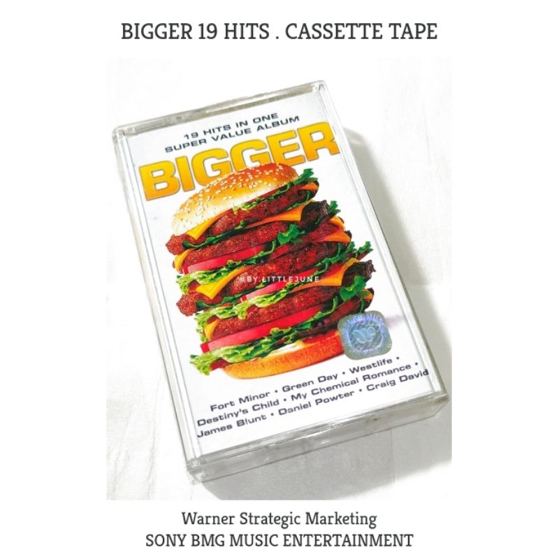 Preloved : BIGGER 19 HITS IN ONE SUPER VALUE ALBUM . Cassette Tape // Warner Strategic Marketing SON