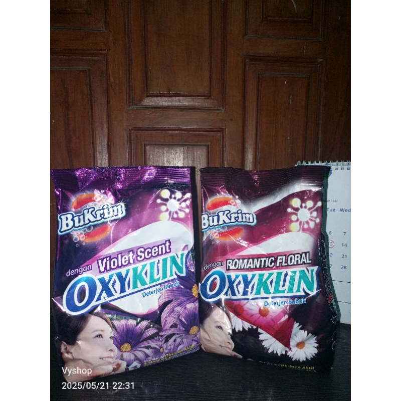 BUKRIM OXYKLIN bubuk 800gr . DETERGENT OXYKLIN