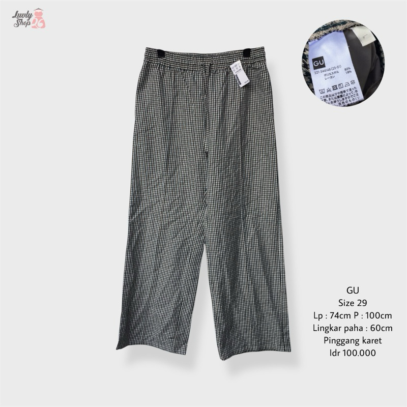 Gu by uniqlo celana kulot