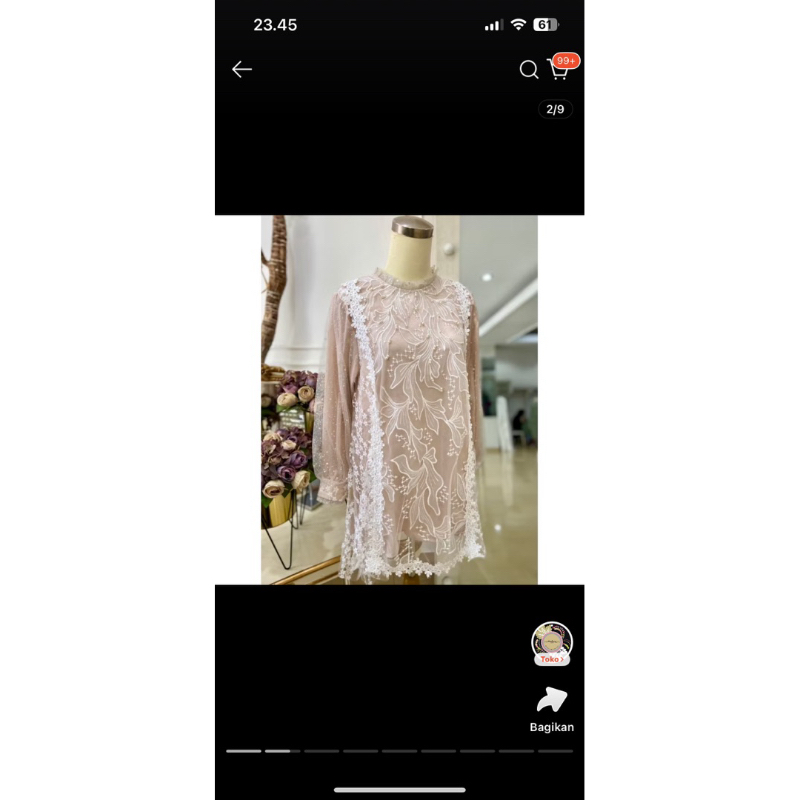 preloved tunik makaio