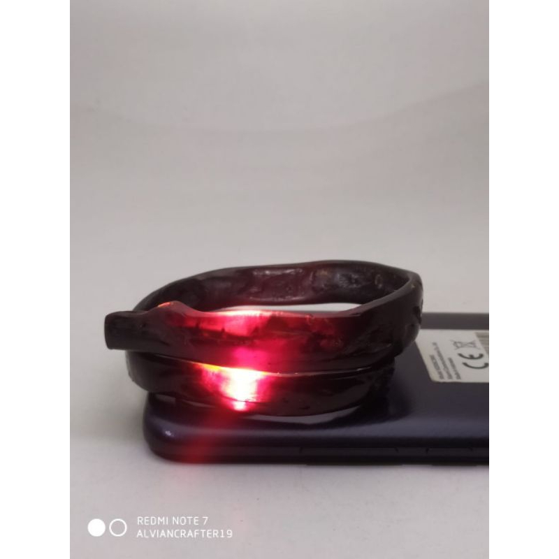 GELANG BAHAR MERAH TEMBUS CAHAYA GELANG PRIA DAN WANITA ASSESORIES GELANG TERAPI KESEHATAN 100% ORIG