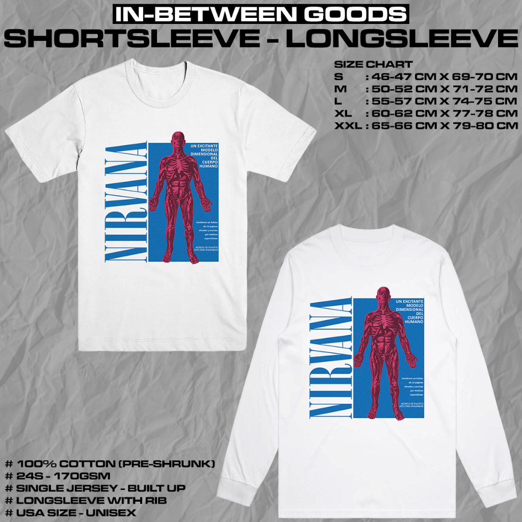 NIRVANA - SLIVER VINTAGE | T-SHIRT | LONGSLEEVE | BAND MERCH