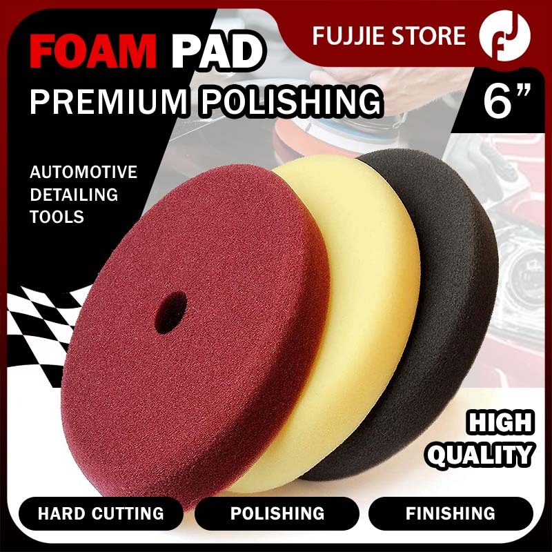 Original Foam Pad 6" High Quality Busa Poles 6 Inch Velcro Poles Mobil Motor Otomotif Car Polishing