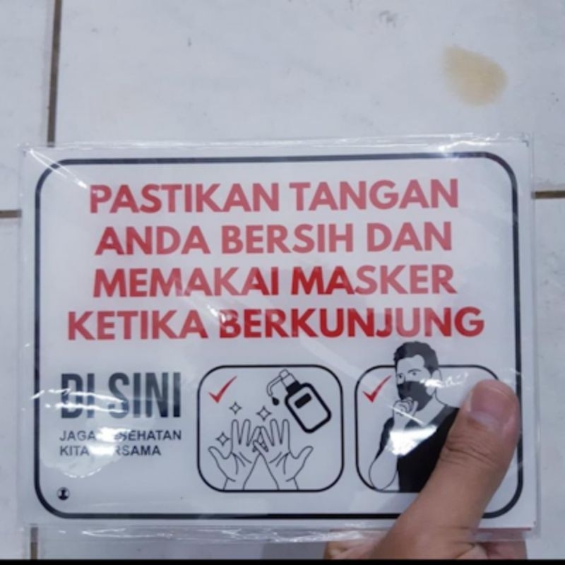 

Label Tulisan/Arklilik/Pastikan Tangan anda bersih dan memakai masker saat berkunjung