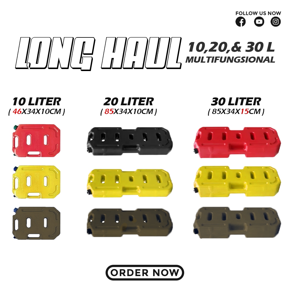 Jerigen Jerrycan Longhaul Fuel Pack 20  Liter Bensin 4x4 Winch Offroad PREMIUM KUALITAS