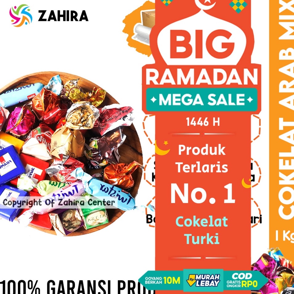 

COKELAT ARAB TURKI Premium 1Kg Pasti Fresh Cokelat Mix Camilan Mood Booster Dari Truffle Deluxe