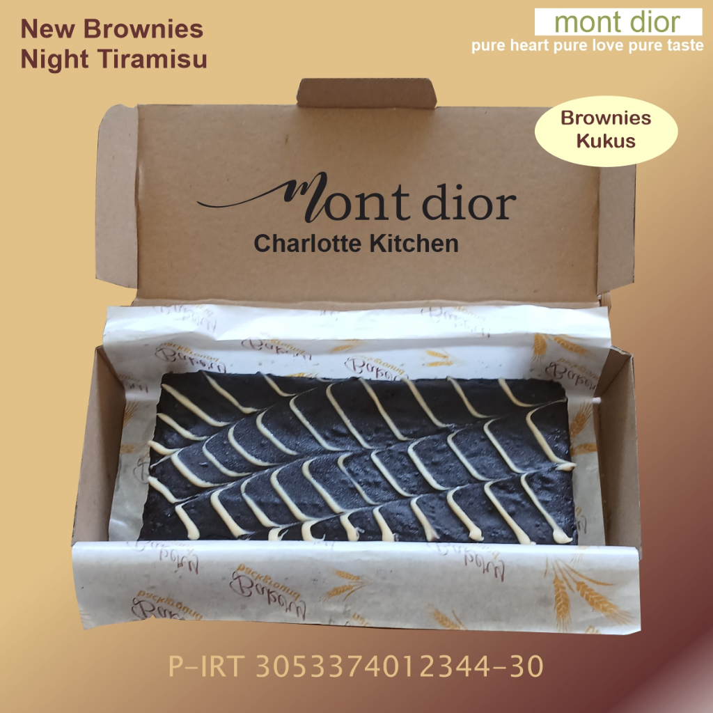 

Mont Dior Brownies Kukus Night Tiramisu Ukuran Lebih Besar