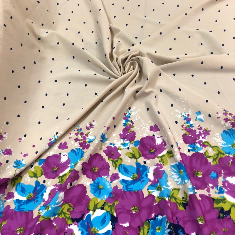 kain wolfis motif bunga - kain wolfis motif luxury - kain wolfis motif premium kkt