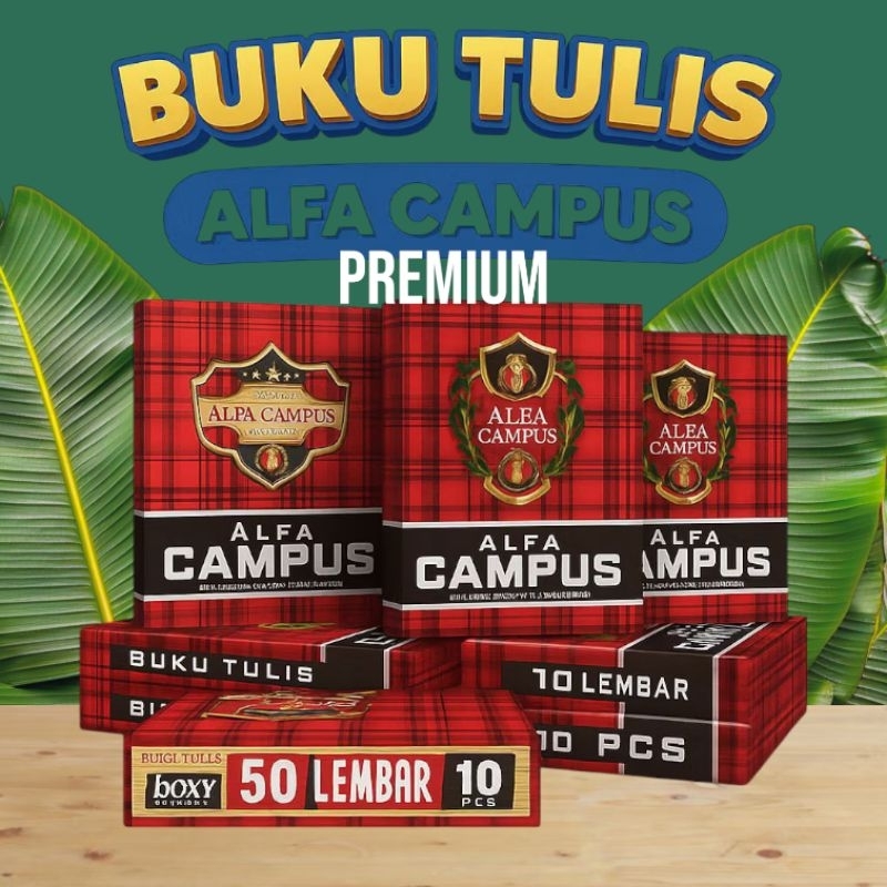 

Buku tulis campus isi 50 lembar (1 pack isi 10 buku)
