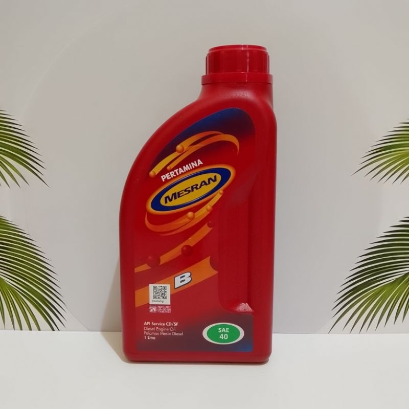 OIL OLI MESIN DIESEL MESRAN B 1 LITER SAE 40 OLI PELUMAS MESIN DIESEL