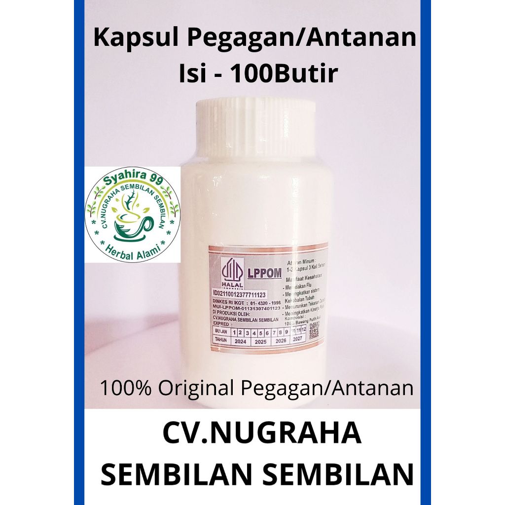 

KAPSUL HERBAL ALAMI DAUN PEGAGAN ANTANAN ISI 100 BUTIR DAPAT MENINGKATKAN PUNGSI OTAK NYERI SENDI DLL KEMASAN BOTOL PUTIH