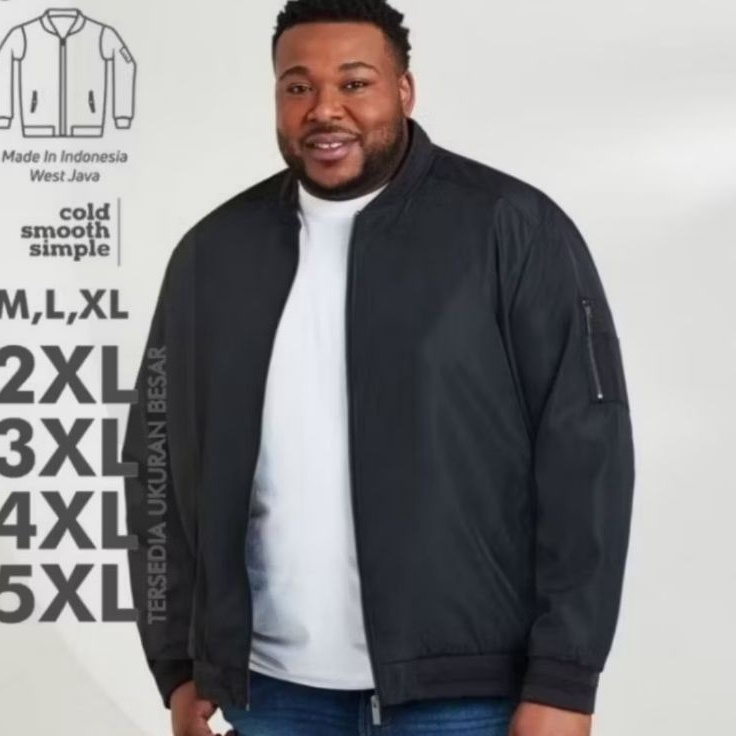 BISA COD Jaket Pria Jaket Pria Jumbo Jaket Bomber Pria Parasut Jaket size XXL XXXL XXXXL