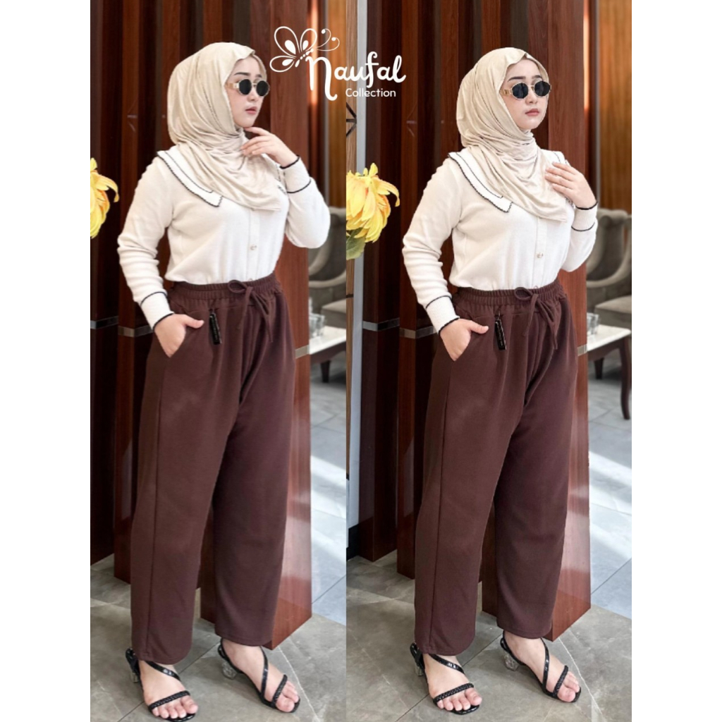 Baggy Pants Jumbo Knit Import / Luna Knit Import / Baggy Pants Knit Import / Celana XXL Knit Import