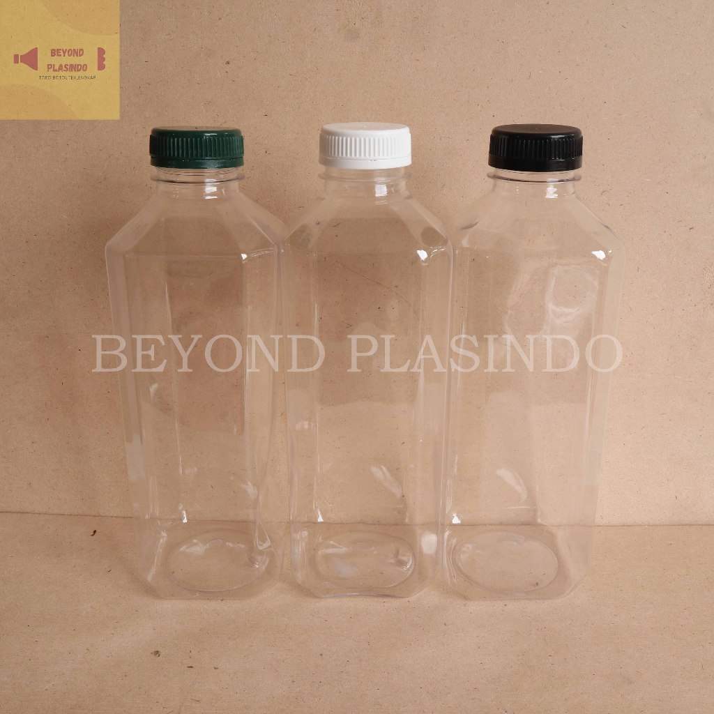 Botol Kick 1 liter/Botol Kale Kotak 1 Liter/ Botol Kopi 1 Liter/Botol Plastik 1 liter 42 gr