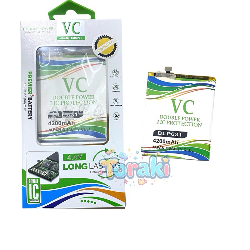 VC Double Power Baterai Oppo F3 / F5 / A77 Lama / A73 Lama / CPH1725 / CPH1715 Batre Batrai Batere