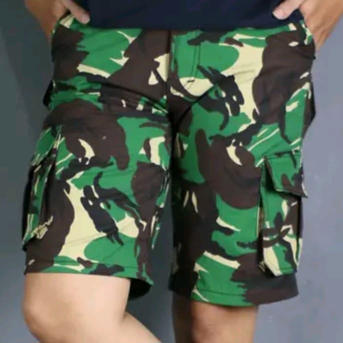 100% ORIGINAL DISTRO celana cargo pendek motif doreng TNI army