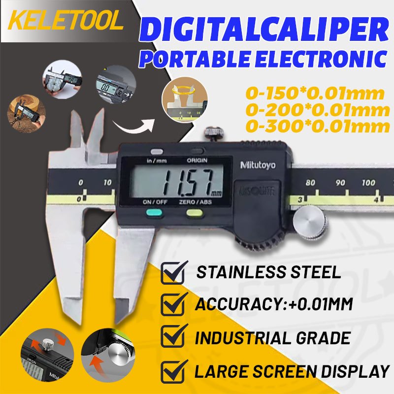 JANGKA SORONG DIGITAL Digital Caliper Meter Jangka Digital 0-300MM Jangka Caliper Sorong Sigmat Digi