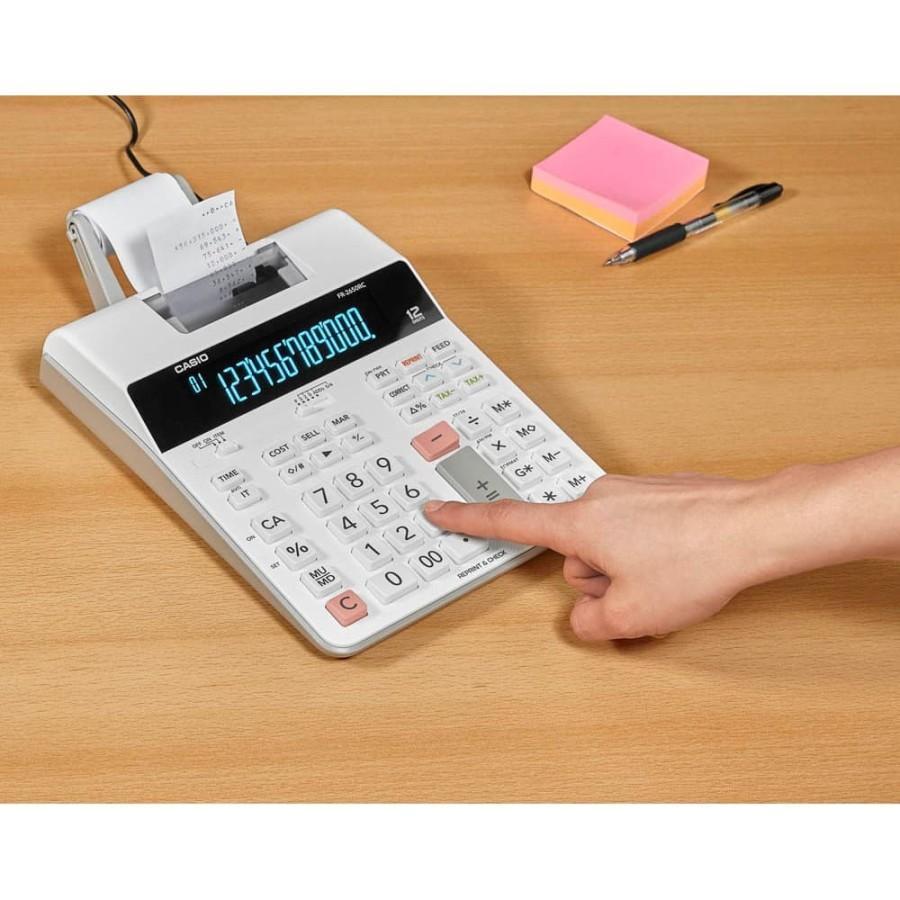 

Calculator Casio Fr 2650 Cr Warna Putih Kalkulator Cetak Mesin Kasir Alat Seraguna Multifungsi